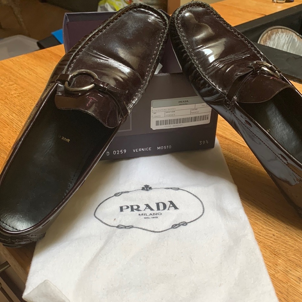 Prada shoes, size 9 US, chocolate brown